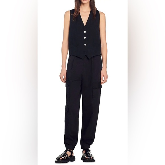 NWT SANDRO Black Vest - Picture 5 of 11